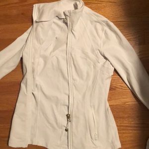 Lulemon white track style jacket